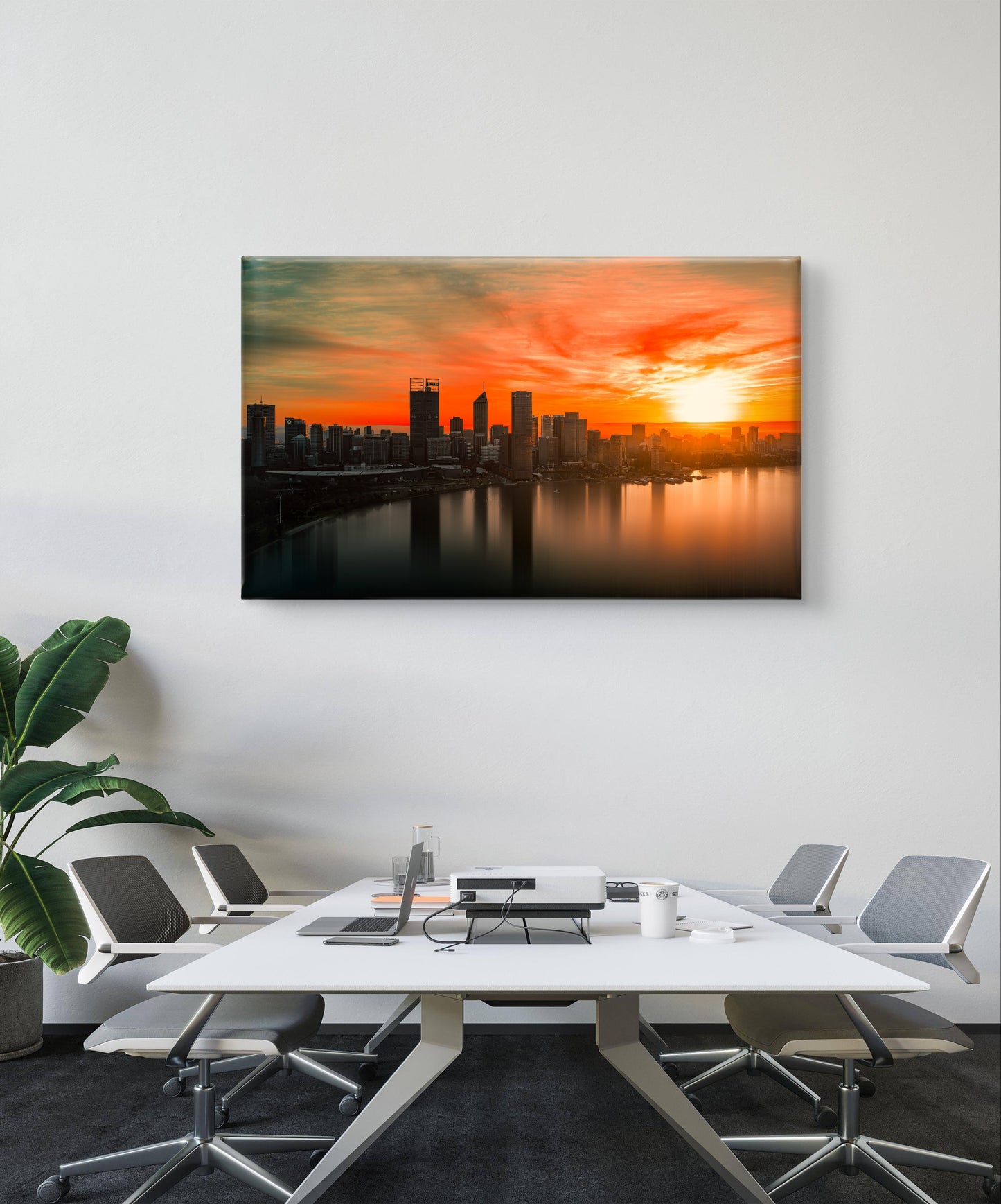 Sunrise over Perth City