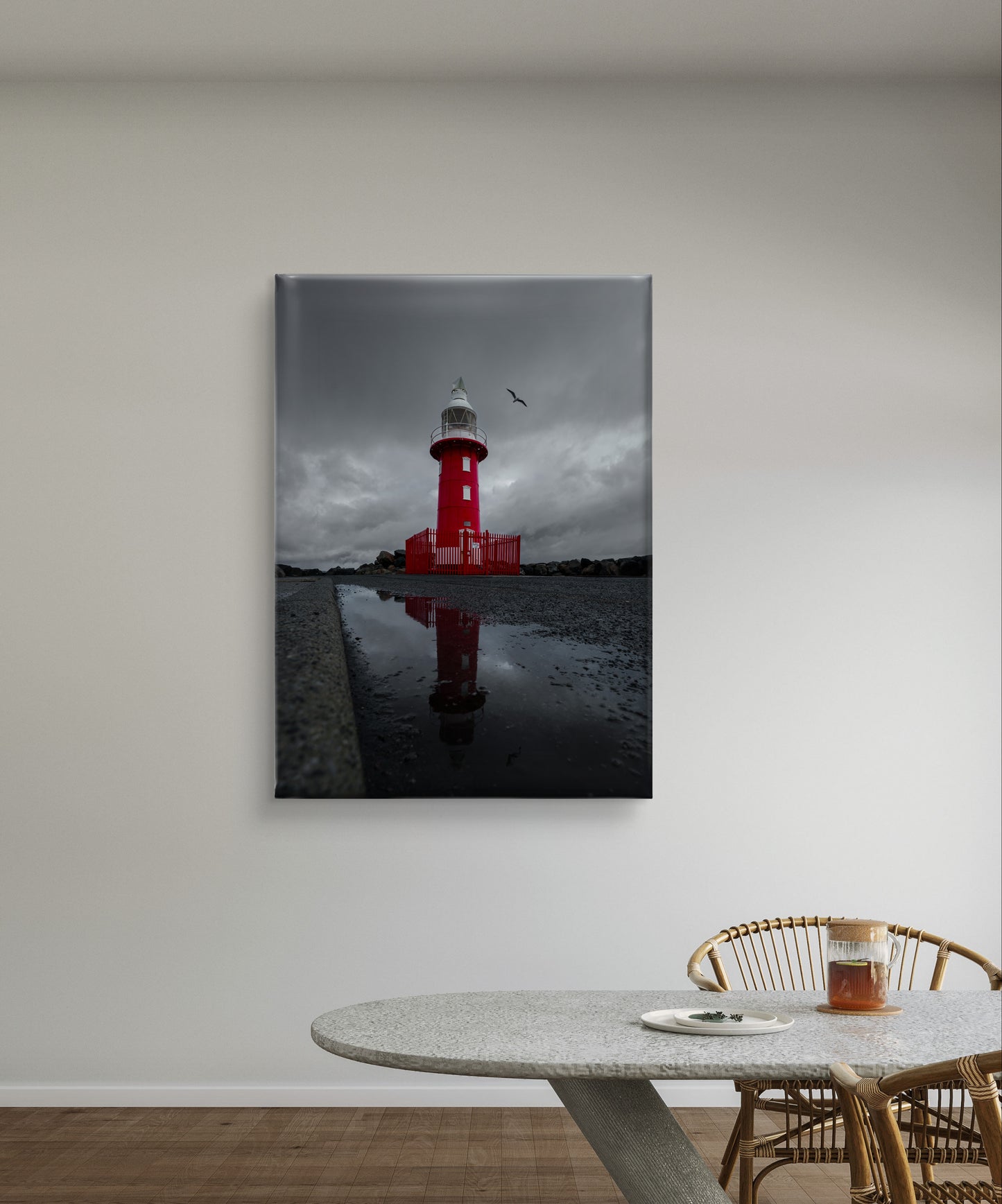 North Mole Lighthouse - Reflections and Flight
