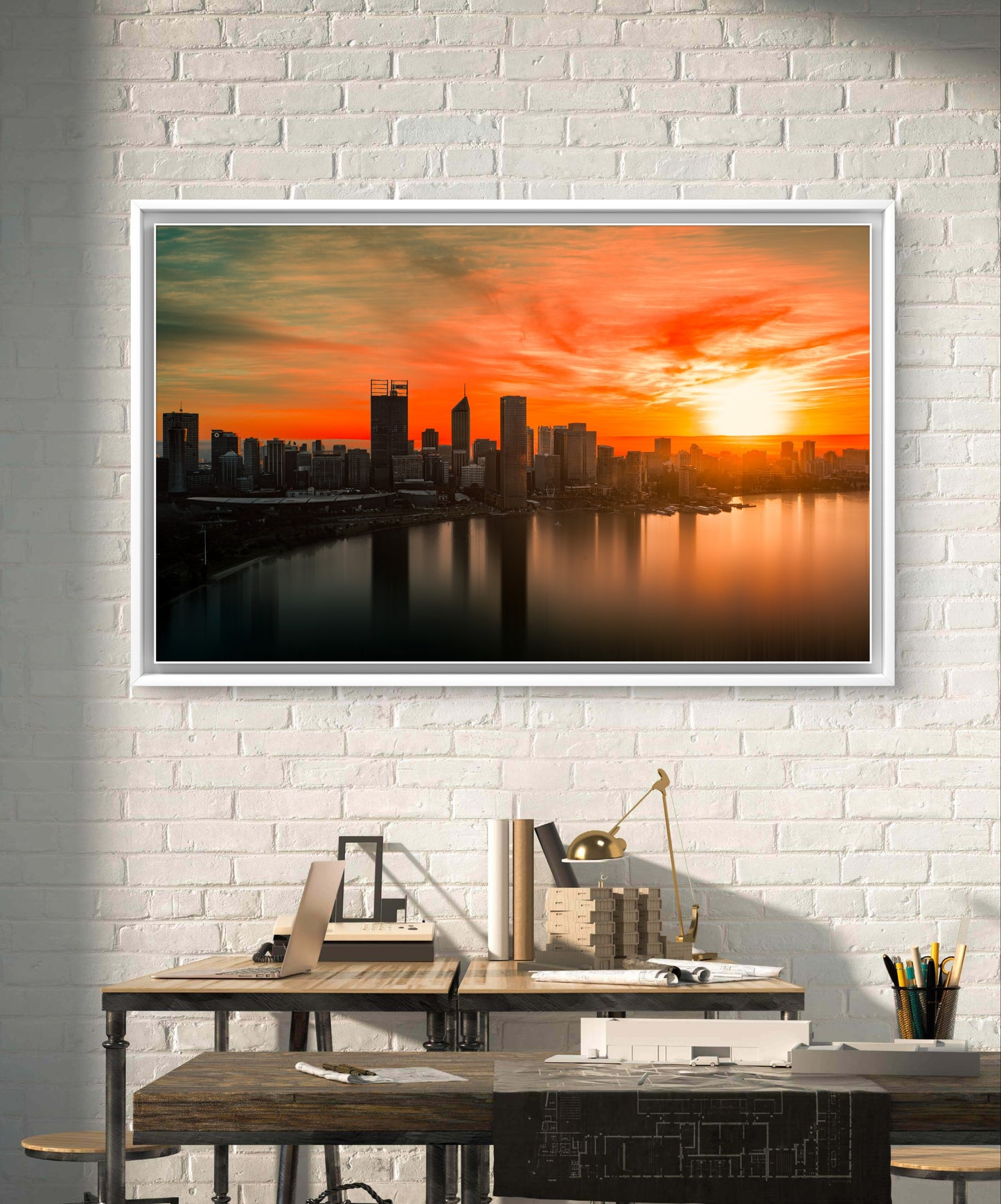 Sunrise over Perth City