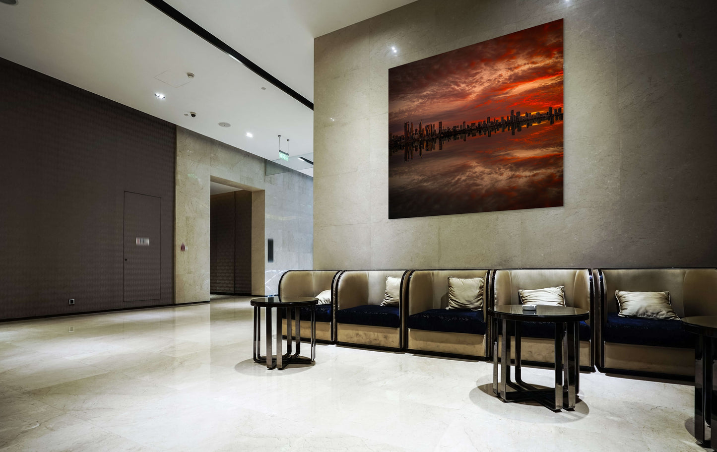 Perth City Panorama – Fiery Dawn