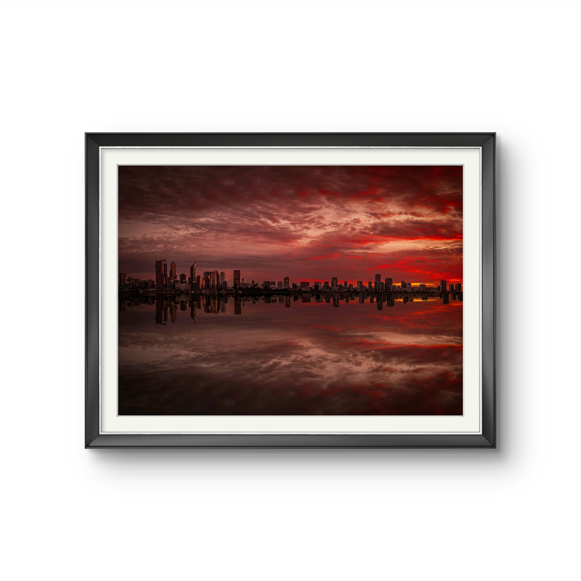 Reflections of Dawn - Swan River Sunrise - Framed Print-Gilham-Martin Studio