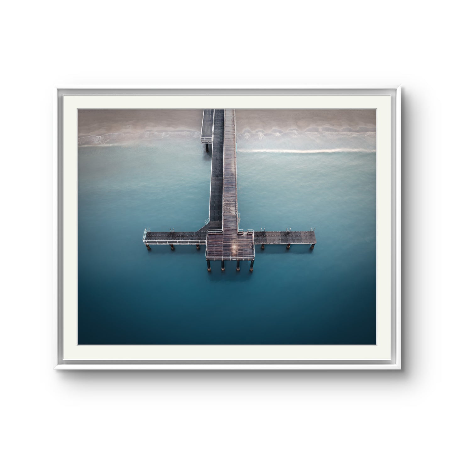 Ethereal - Aerial View of Coogee Jetty - Framed Print-Gilham-Martin Studio