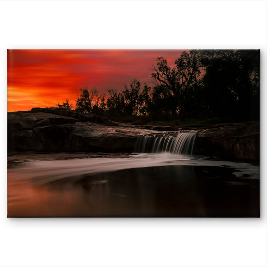 Sunset at Noble Falls
