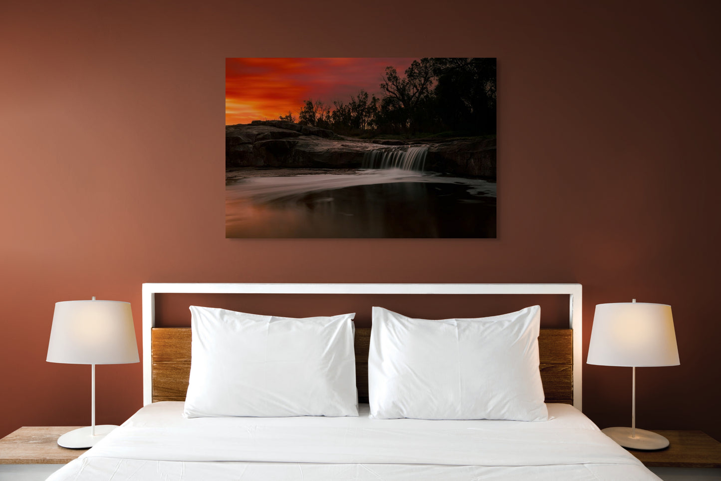 Sunset at Noble Falls